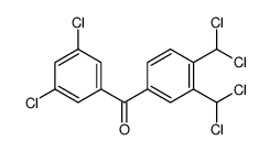 [3,4-Bis(dichloromethyl)phenyl](3,5-dichlorophenyl)methanone结构式