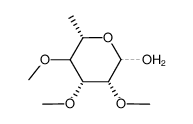 O2,O3,O4-trimethyl-L-6-deoxy-mannose结构式