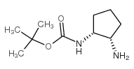 (1R,2S)-1-(Boc-氨基)-2-氨基环戊烷结构式