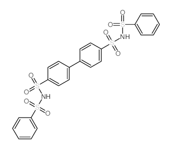 N,N-Bis(phenylsulphonyl)biphenyl-4,4-disulphonamide Structure