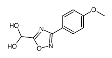 3-(4-methoxy-phenyl)-[1,2,4]oxadiazol-5-carbaldehyde hydrate结构式
