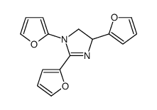 1,2,4-tris(furan-2-yl)-4,5-dihydroimidazole结构式