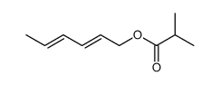 2,4-Hexadienylisobutyrat Structure