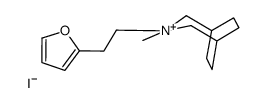 3-[2-(furan-2-yl)ethyl]-3-methyl-3-azoniabicyclo[3.2.2]nonane,iodide结构式