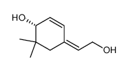 4-[(Z)-2-Hydroxyethylidene]-6,6-dimethyl-2-cyclohexen-1-ol结构式