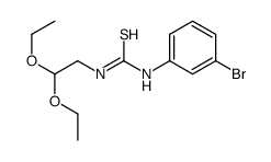 1-(m-Bromophenyl)-3-(2,2-diethoxyethyl)thiourea Structure