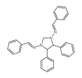 1,3-Imidazolidinediamine,4,5-diphenyl-N1,N3-bis(phenylmethylene)-, (4R,5R)-rel- Structure