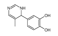 1,2-Benzenediol, 4-(1,4-dihydro-5-methyl-4-pyrimidinyl)- (9CI) Structure