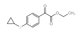 2-(4-(环丙基硫代)苯基)-2-氧代乙酸乙酯图片