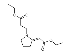 ethyl 3-(2-(2-ethoxy-2-oxoethylidene)pyrrolidin-1-yl)propanoate结构式