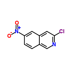 ISOQUINOLINE, 3-CHLORO-6-NITRO-结构式