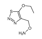 1,2,3-Thiadiazole,4-[(aminooxy)methyl]-5-ethoxy-(9CI) Structure