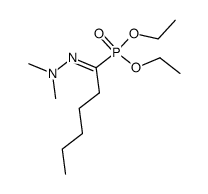 diethyl (1-(2,2-dimethylhydrazono)hexyl)phosphonate结构式