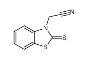 (2-Thioxo-benzo-2H-1,3-thiazol-3-yl)-acetonitril Structure