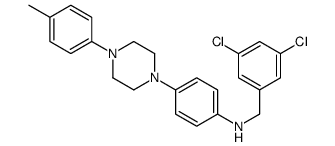 N-[(3,5-dichlorophenyl)methyl]-4-[4-(4-methylphenyl)piperazin-1-yl]aniline Structure