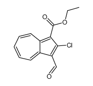 ethyl 2-chloro-3-formylazulene-1-carboxylate Structure