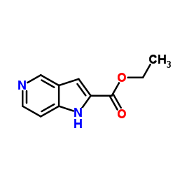 1H-吡咯并[3,2-c]吡啶-2-羧酸乙酯结构式