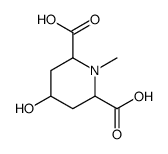 2,6-Piperidinedicarboxylicacid,4-hydroxy-1-methyl-(8CI) Structure