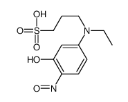 3-(N-ETHYL-3-HYDROXY-4-NITROSOANILINO) PROPANSULFONIC ACID structure