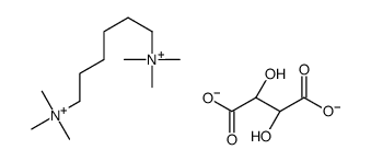 (2R,3R)-2,3-dihydroxybutanedioate,trimethyl-[6-(trimethylazaniumyl)hexyl]azanium结构式