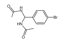N-[acetylamino(4-bromophenyl)methyl]-acetamide Structure
