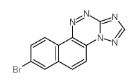 8-bromonaphtho<2,1-e>-s-triazolo<5,1-c>-as-triazine Structure