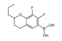 (7,8-difluoro-2-propyl-3,4-dihydro-2H-chromen-6-yl)boronic acid Structure