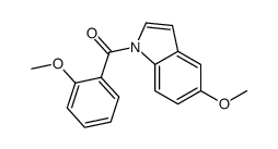 (5-methoxyindol-1-yl)-(2-methoxyphenyl)methanone结构式