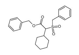 benzyl 2-benzylsulfonyl-2-cyclohexylacetate结构式