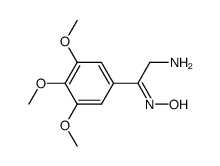 2-amino-1-(3,4,5-trimethoxyphenyl)ethan-1-one oxime Structure
