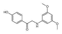 2-(3,5-dimethoxyanilino)-1-(4-hydroxyphenyl)ethanone Structure