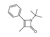 1-tert-butyl-3-methyl-4-phenylazet-2-one结构式