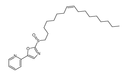 2-heptadec-8-enylsulfinyl-5-pyridin-2-yl-1,3-oxazole结构式