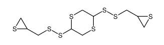 2,5-bis(thiiran-2-ylmethyldisulfanyl)-1,4-dithiane结构式