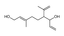 (E)-3-methyl-6-(prop-1-en-2-yl)nona-2,8-diene-1,7-diol结构式