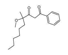 4-methyl-4-methoxy-1-phenyl-1,3-decanedione结构式