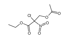 ethyl α-chloro-α-nitro-β-acetoxypropionate Structure