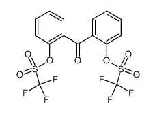 bis(2-trifluoromethylsulfonyloxyphenyl)methanone Structure