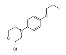 N,N-Bis(2-chloroethyl)-p-propoxyaniline structure