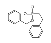 2-[chloro(phenylmethoxy)phosphoryl]ethylbenzene Structure