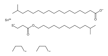 isotridecyl 3-[[dibutyl[(1-oxoisooctadecyl)oxy]stannyl]thio]propionate结构式