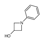1-苯基氮杂环丁烷-3-醇结构式