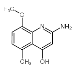 2-AMINO-4-HYDROXY-8-METHOXY-5-METHYLQUINOLINE结构式