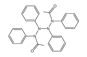 1,4-diacetyl-1,2,3,4-tetraphenyl-tetrazane Structure