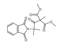 methyl-(α-phthalimido-isobutyryl)-malonic acid dimethyl ester Structure