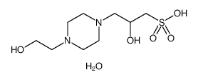 3-[4-(2-Hydroxyethyl)-1-piperazinyl]-2-hydroxypropanesulfonic Acid Hydrate structure