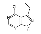 4-chloro-3-ethyl-1H-pyrazolo[3,4-d]pyrimidine Structure