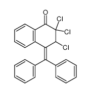 2,2,3-trichloro-4-(diphenylmethylene)-2,3-dihydro-1(4H)-naphthalenone结构式