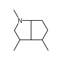 1,3,4-trimethyl-3,3a,4,5,6,6a-hexahydro-2H-cyclopenta[b]pyrrole结构式