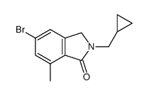 5-bromo-2-cyclopropylmethyl-7-methyl-2,3-dihydro-isoindol-1-one Structure